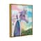 Stupell Industries Starry Eyed Unicorn Floral Fantasy Meadow Framed Floater Canvas Wall Art